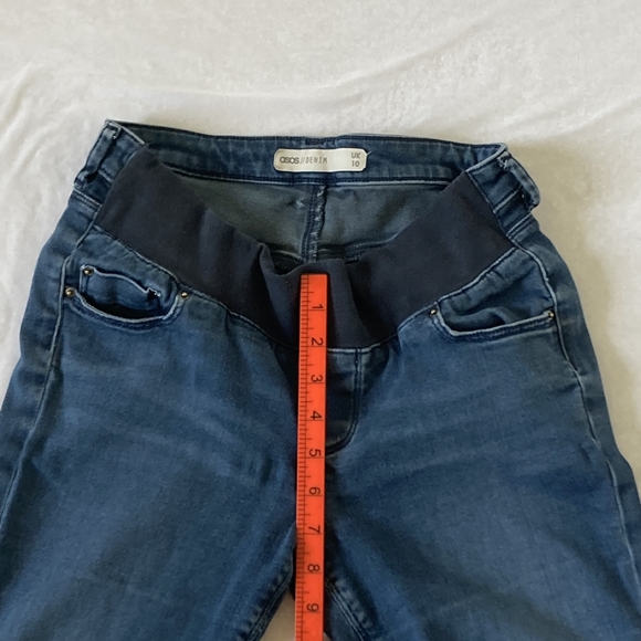 Preloved ASOS Maternity Denim Jeans Blue UK Size 10 - Picture 9 of 16